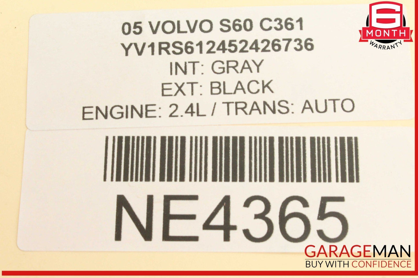 01â09 Volvo S60 S80 V70 XC70 Rear Right or Left Side Lower Wishbone Control Arm