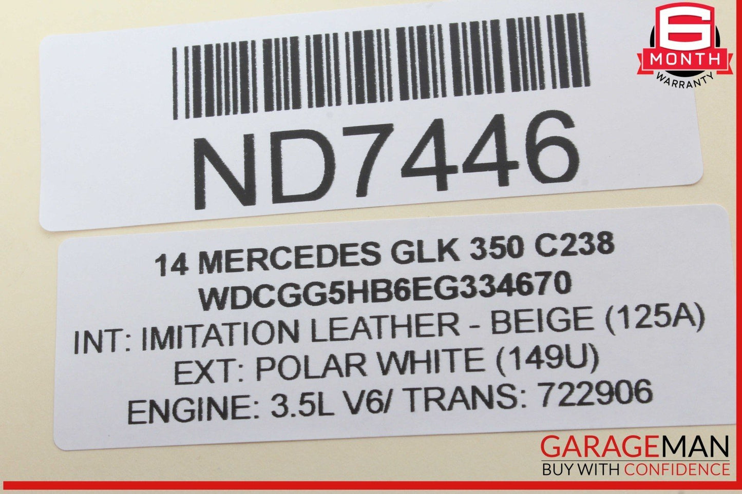 08-20 Mercedes X204 GLK350 E550 E400 Rear Left Side Door Lock Latch Actuator OEM