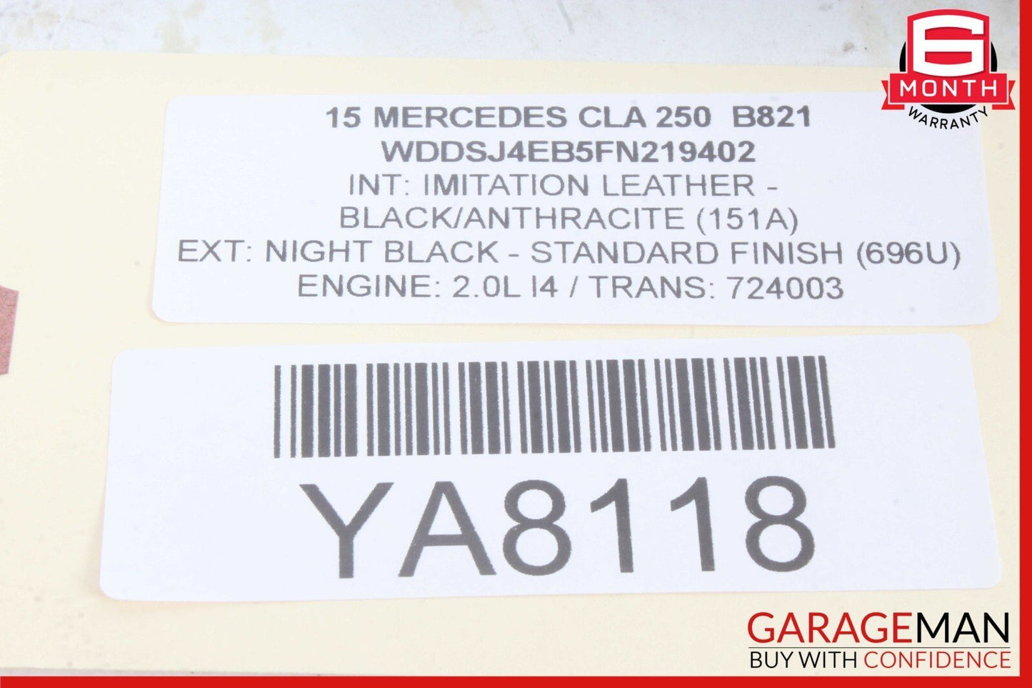 14-20 Mercedes W117 CLA250 Rear Left Driver Side Door Lock Latch Actuator OEM
