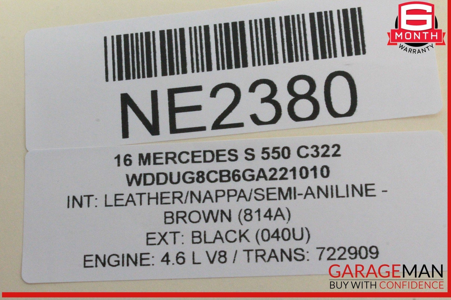 14-17 Mercedes W222 S550 Front Left Driver Side Door Control Module Unit OEM