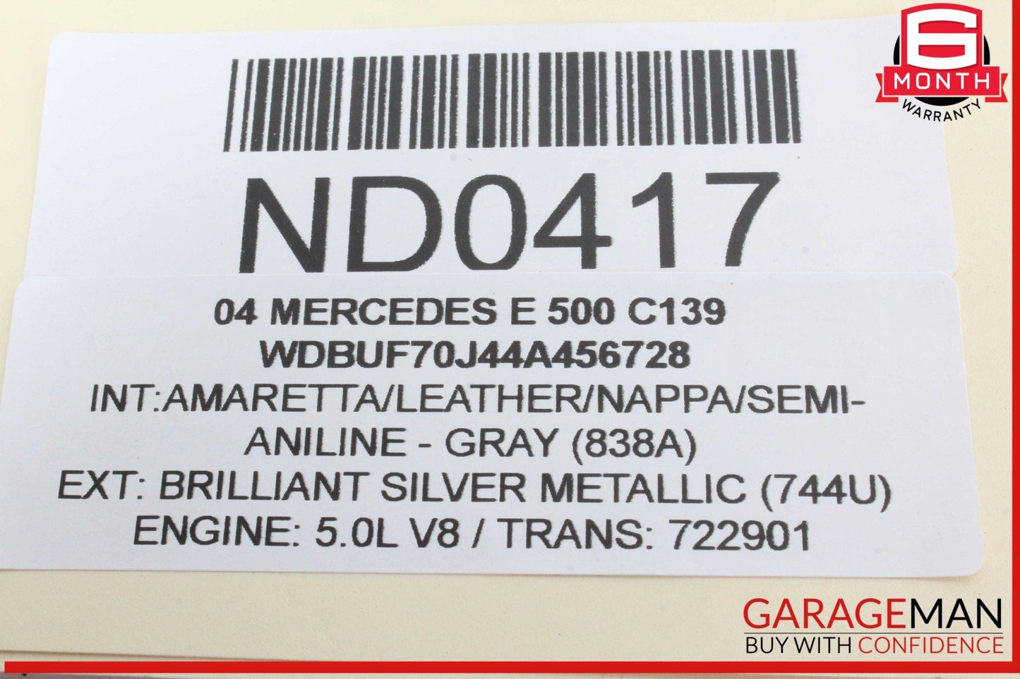 03-11 Mercedes W211 E500 SL500 Front Right Side Lower Wishbone Control Arm
