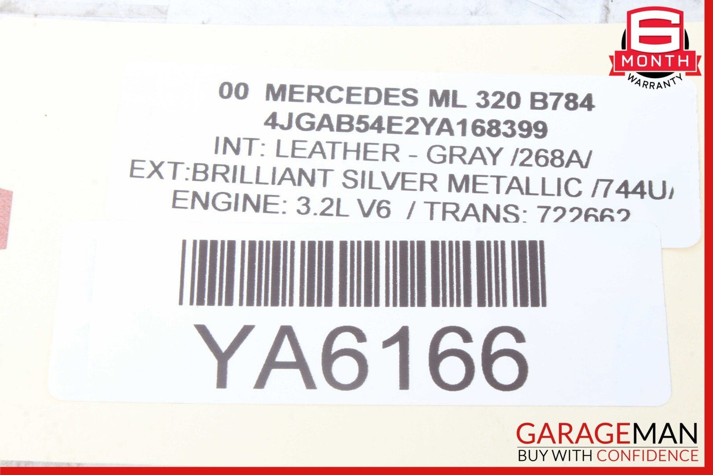 98-05 Mercedes W163 ML320 ML350 Front Drive Shaft Driveshaft Axle 1634100201 OEM