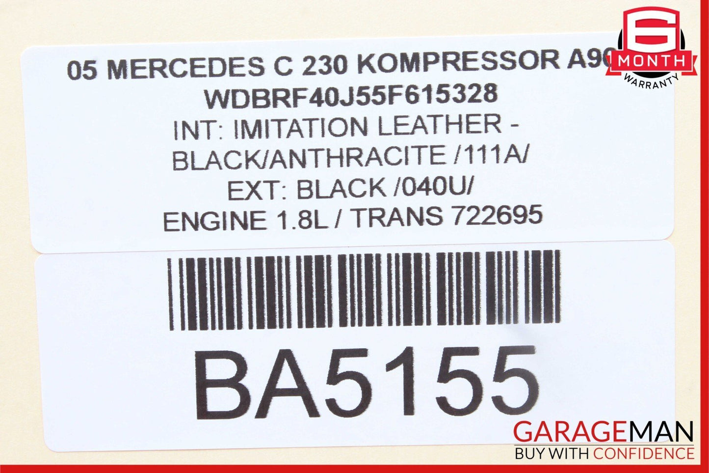 01-07 Mercedes W203 C230 C320 Front Right Side Door Computer Control Module OEM