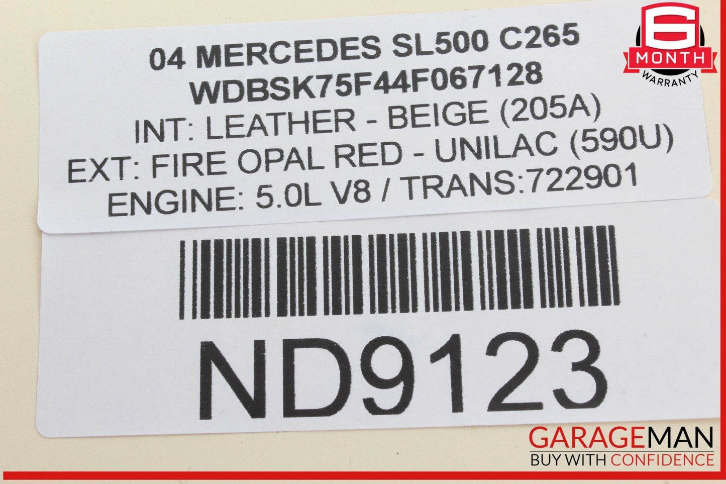 03-12 Mercedes R230 SL500 Front Right Side Door Lock Latch Actuator OEM