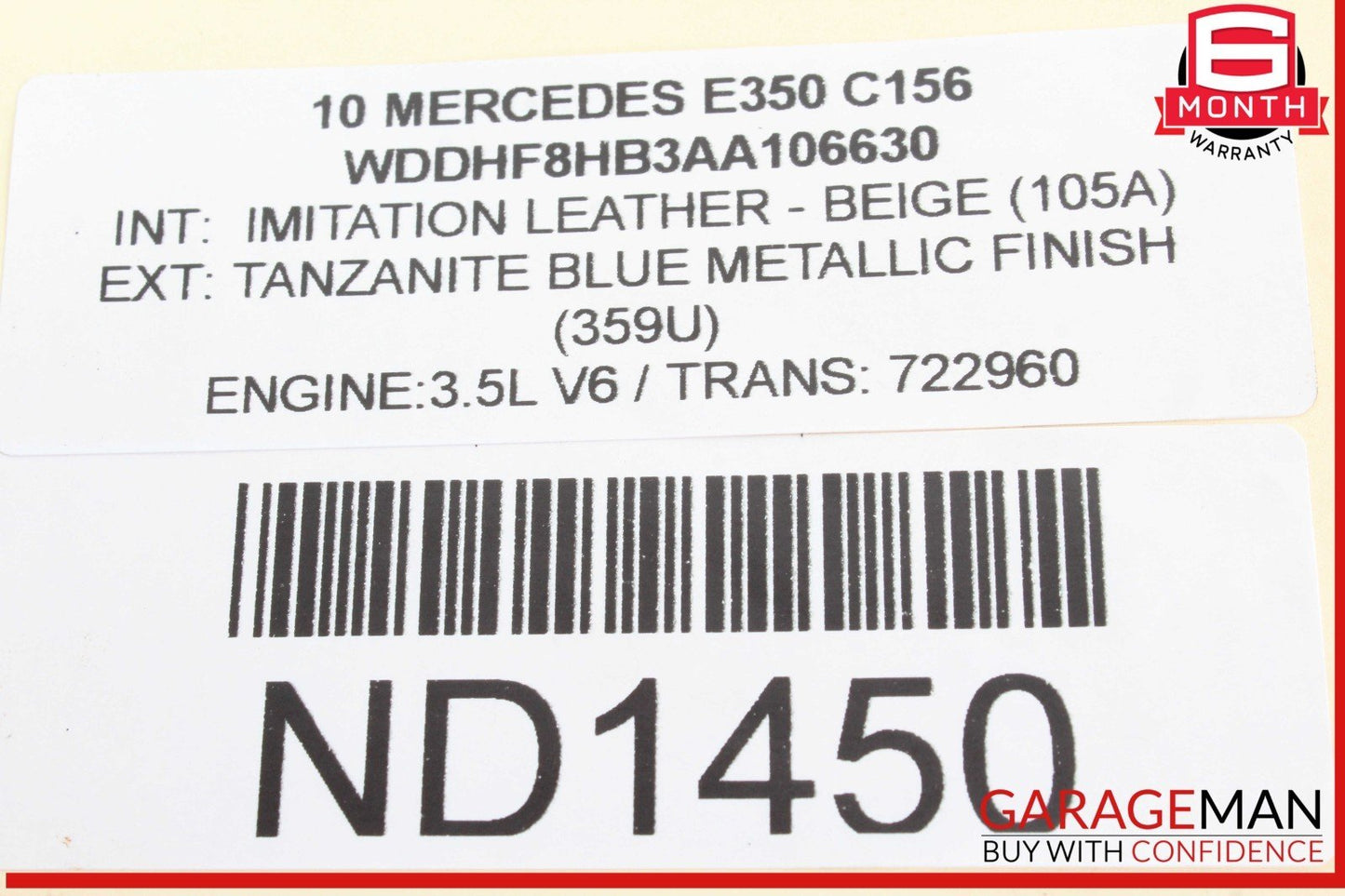 07-18 Mercedes W212 E350 Rear Left / Right Axle CV Half Shaft Driveshaft OEM