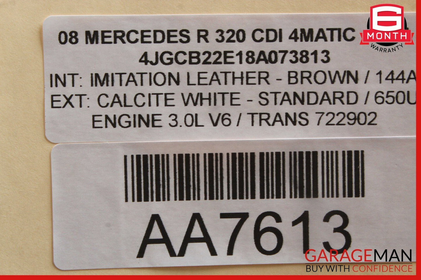 06-13 Mercedes W251 R350 GL450 Front Right Door Window Regulator Motor Unit