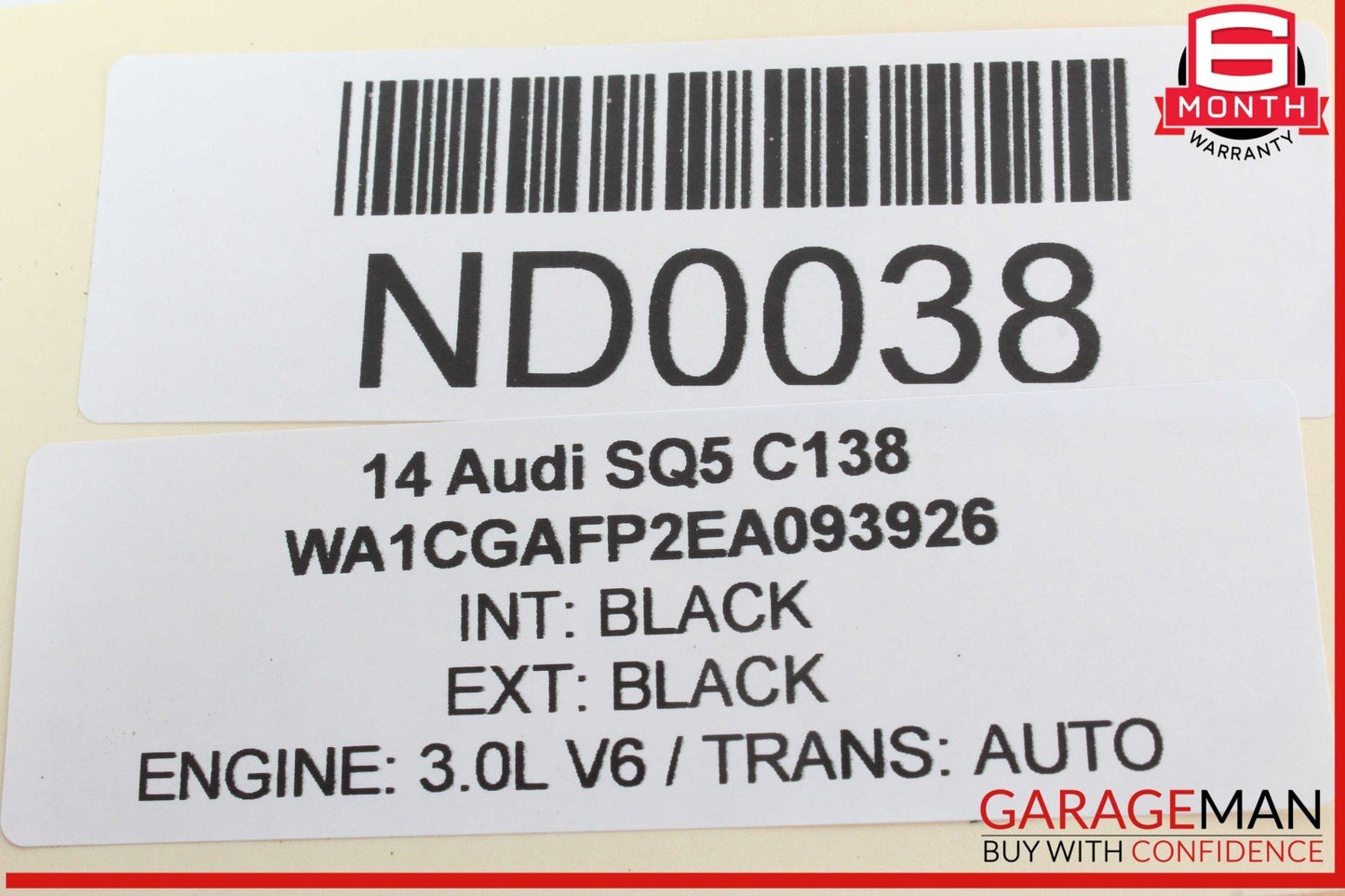 14-17 Audi SQ5 Engine Computer Control Module Unit ECU ECM 8R0907551D OEM