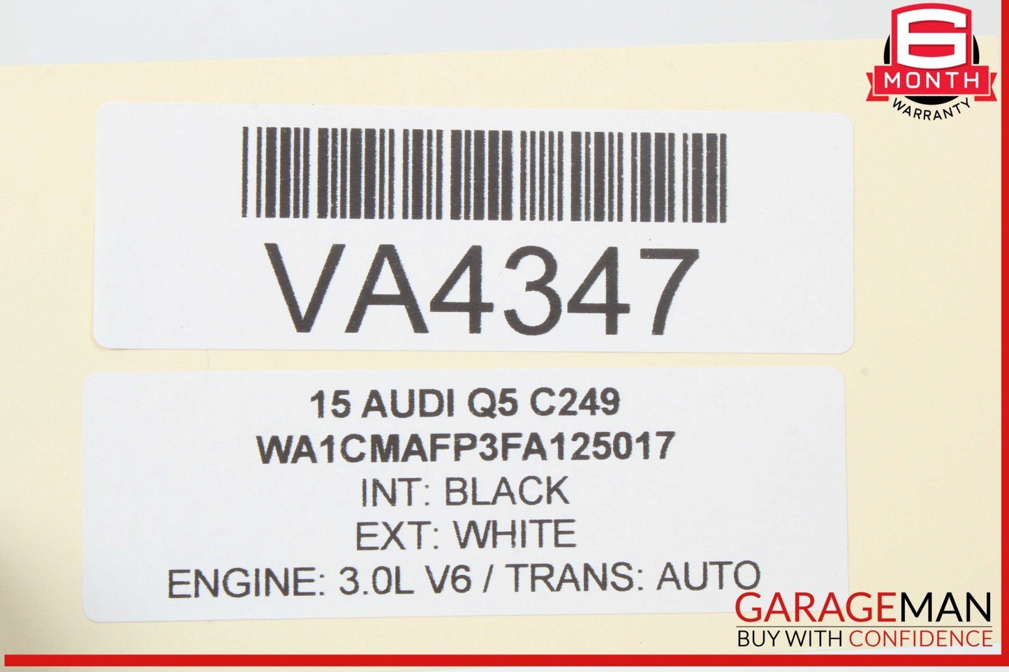09-17 Audi Q5 Front Right Passenger Side Window Regulator Motor 8K0959802B OEM