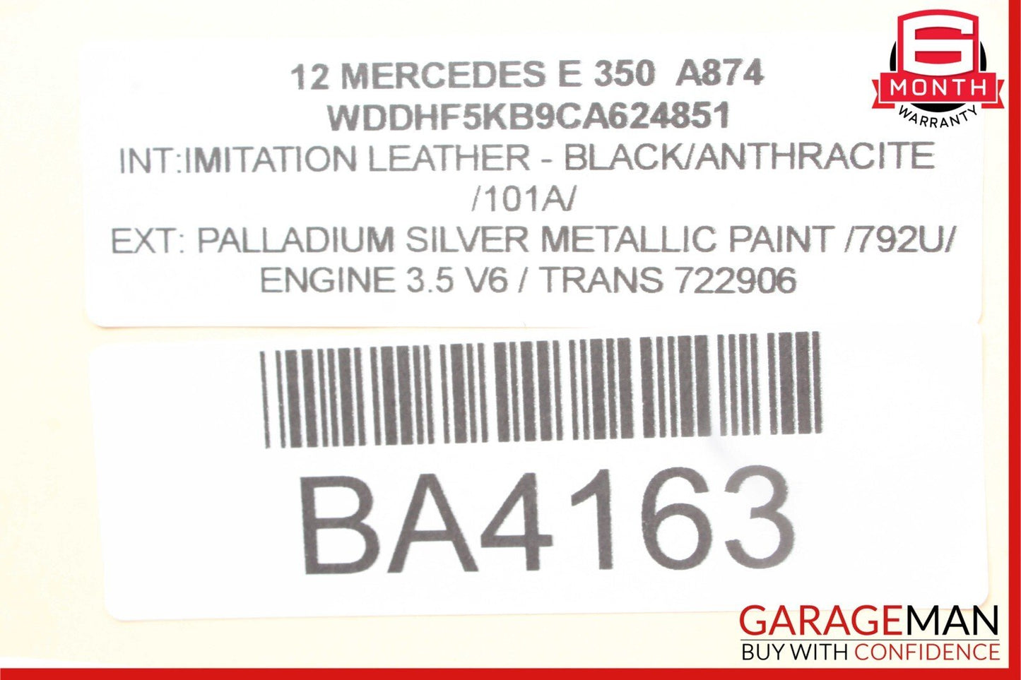 08-14 Mercedes W212 E350 C300 Rear Right Passenger Side Door Lock Latch Actuator