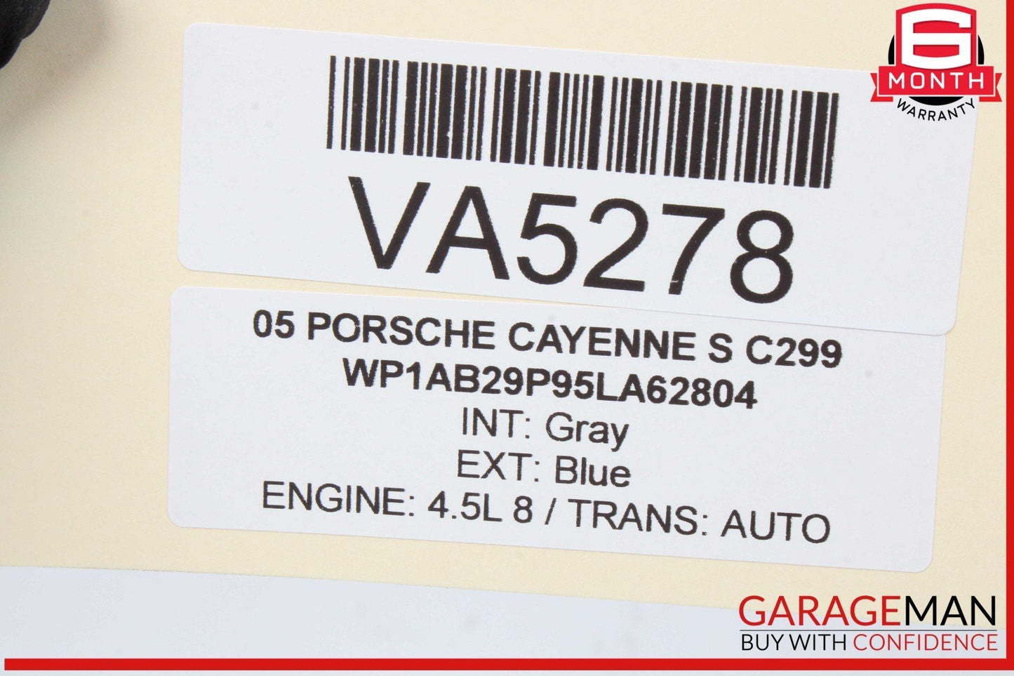03-10 Porsche Cayenne S 955 957 Rear Tailgate Window Wiper Motor 7L0955712B OEM