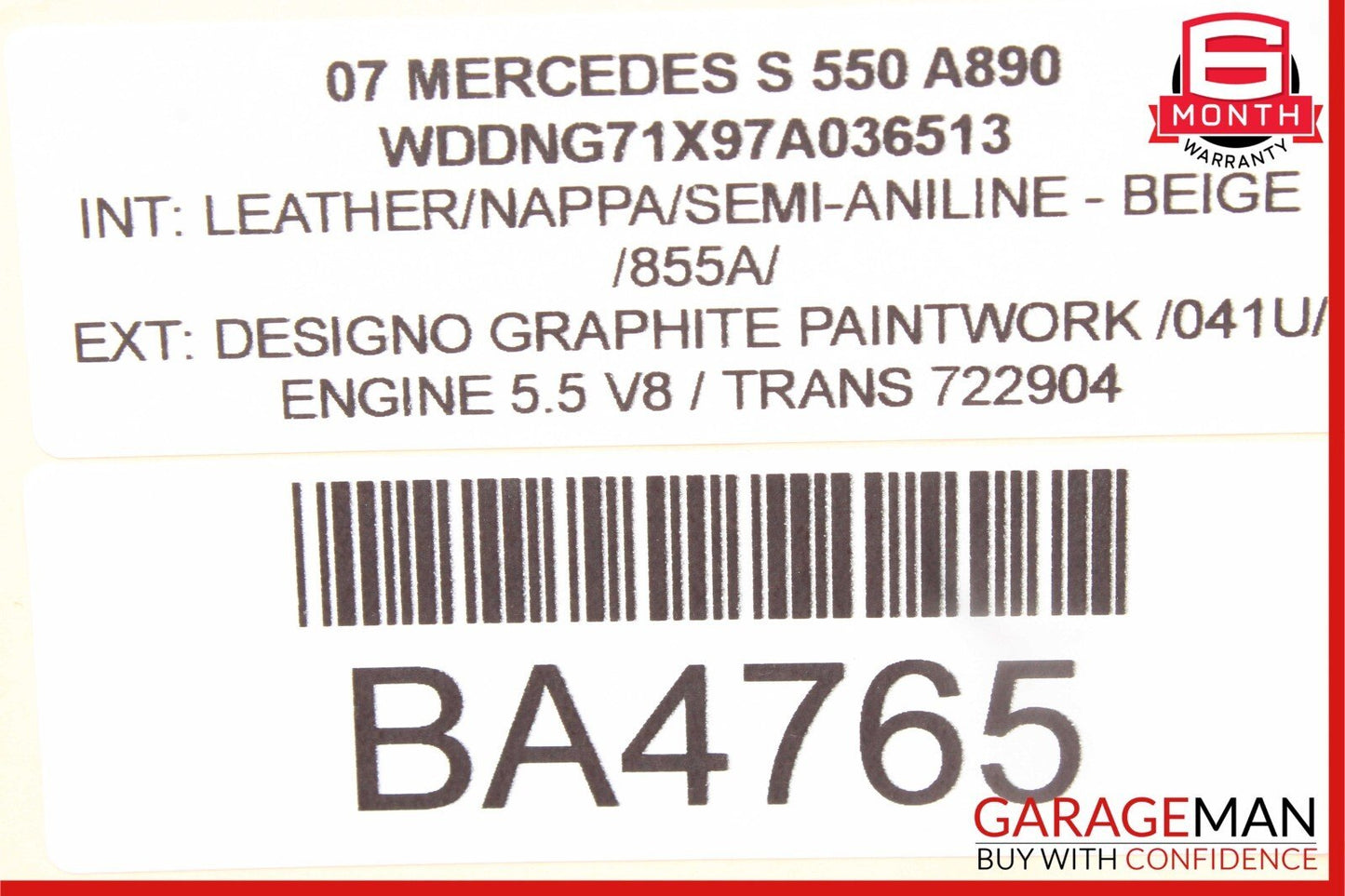 07-09 Mercedes W221 S550 S63 AMG Front Left Side Door Sound Speaker Logic 7 OEM