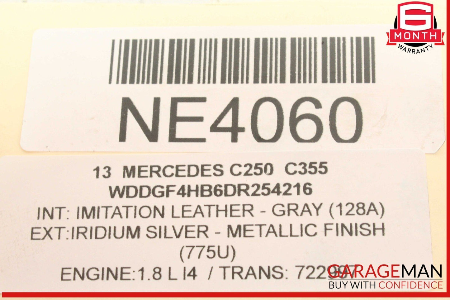 12-15 Mercedes W204 C250 Engine Alternator Generator Valeo 150A 0009067902 OEM
