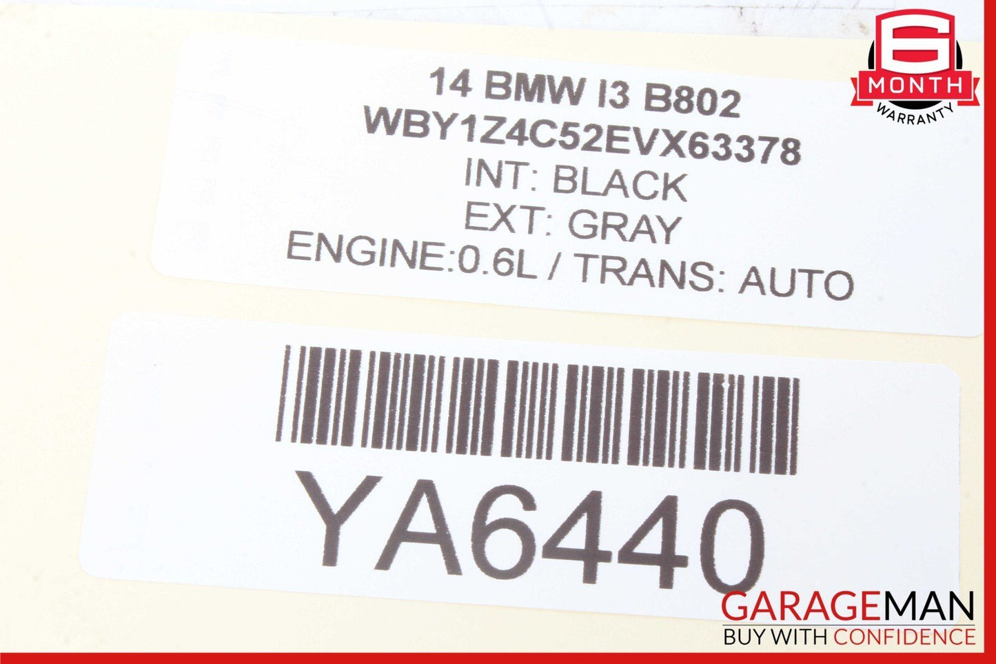 14-18 BMW i3 I01 Hybrid Left Driver Side Pillar Column Trim Panel 204094-10 OEM