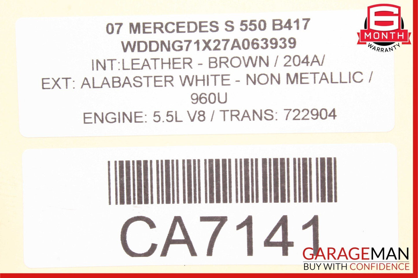 06-12 Mercedes W221 S550 E350 CLS550 Power Steering Pump Reservoir Assembly OEM
