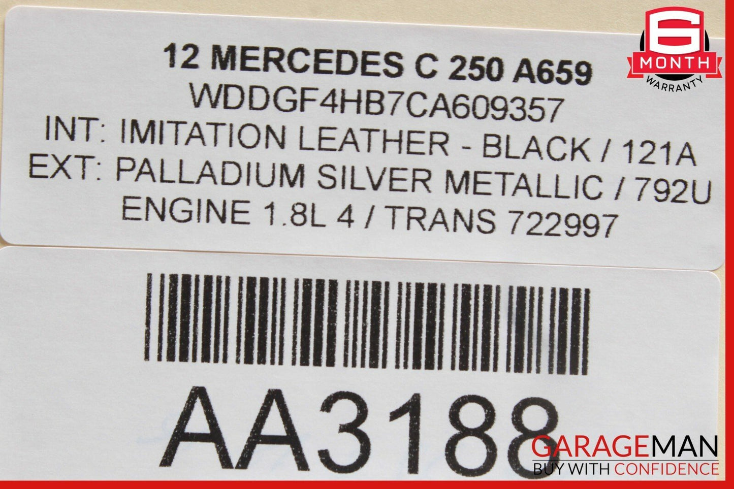12-15 Mercedes W204 C250 C300 Front Right Side Door Lock Latch Actuator