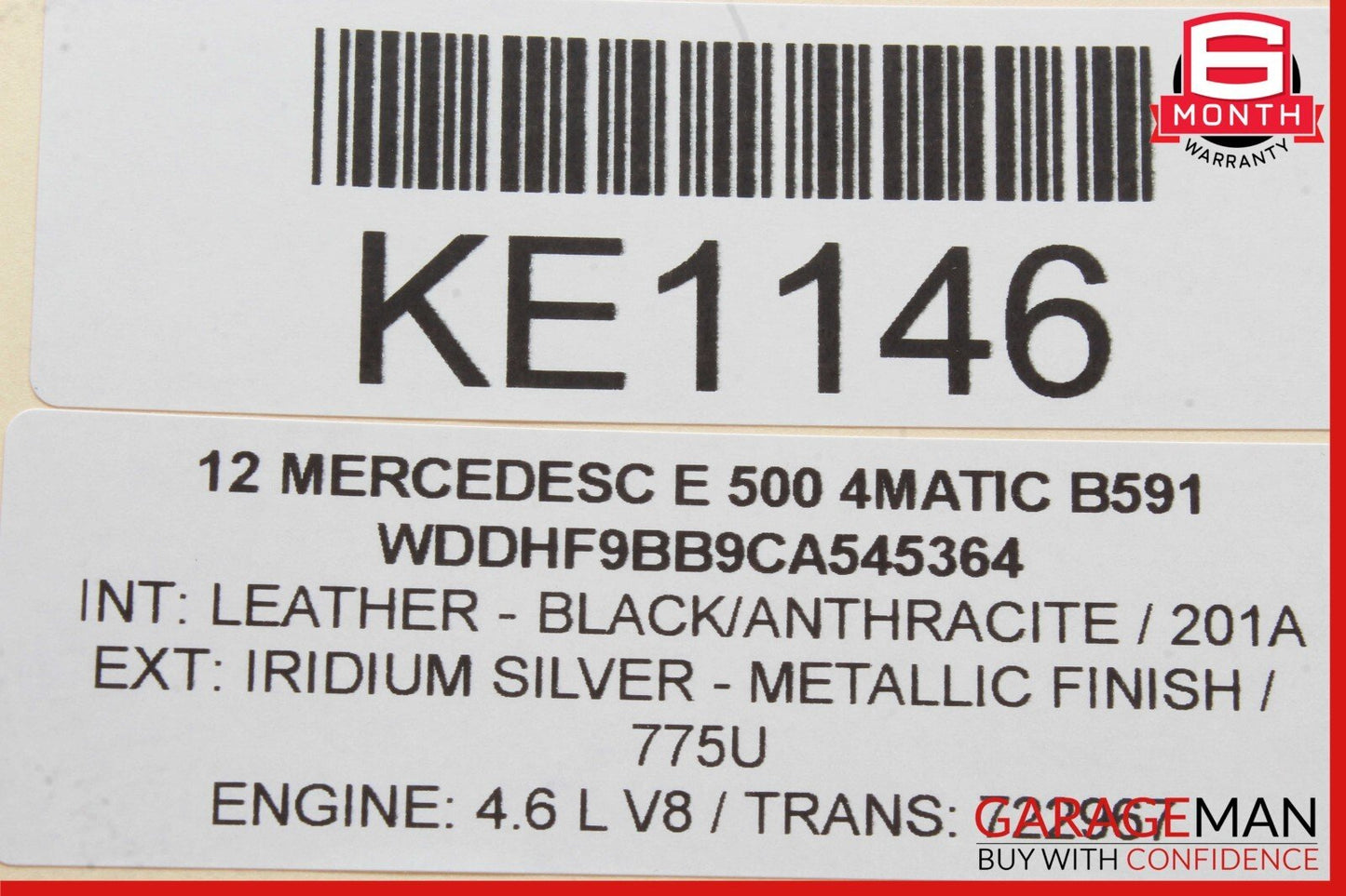 08-18 Mercedes W212 E550 C300 GLK350 Rear Right Side Door Control Module OEM