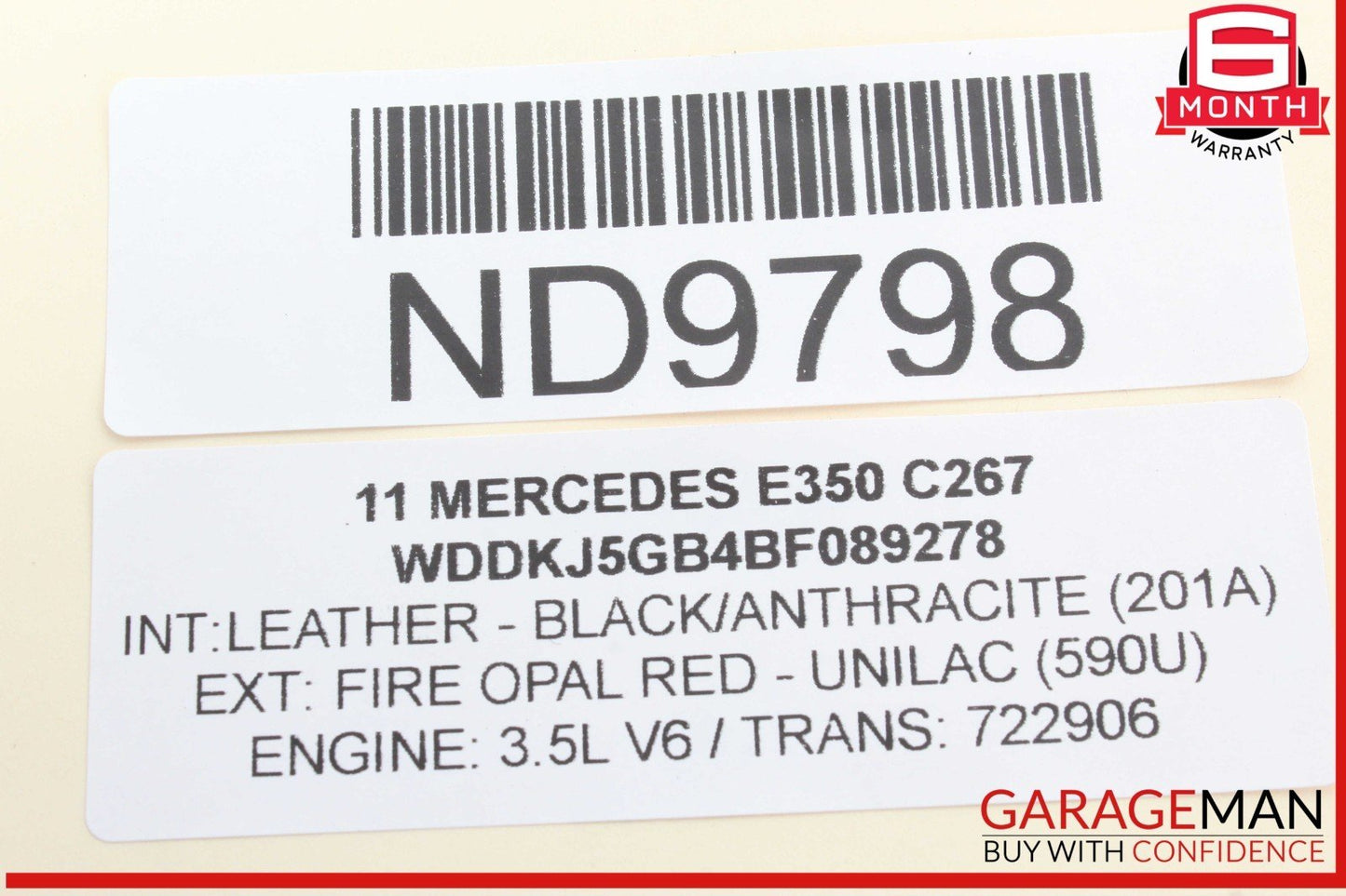 08-17 Mercedes W212 E350 Rear Right or Left Side Suspension Upper Control Arm
