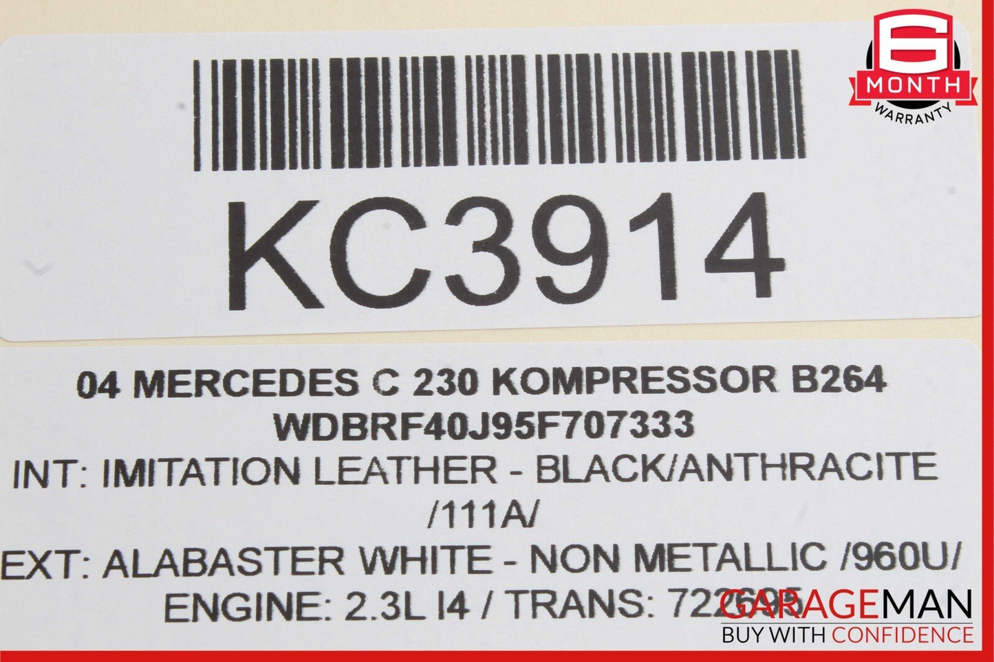 01-07 Mercedes W203 C230 Kompressor Rear Left Side Door Lock Latch Actuator OEM