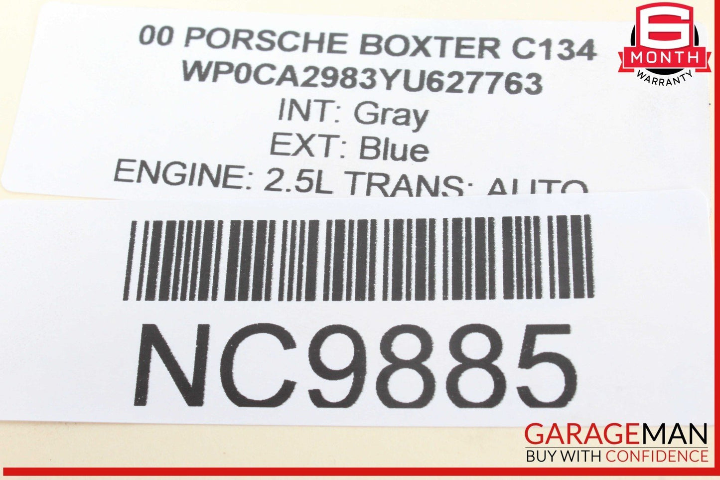 97-04 Porsche Boxster 986 Carrera 996 Rear Left or Right Lower Control Arm Track