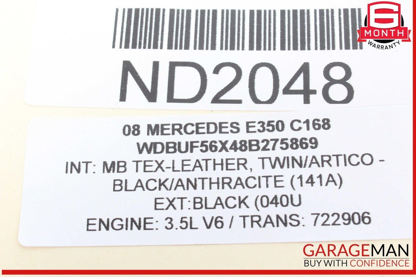 03-09 Mercedes W211 E350 Front Left Driver Side Door Control Module Unit OEM