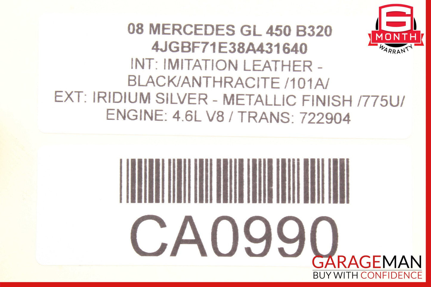 06-13 Mercedes X164 GL450 ML320 Front Left Exterior Door Handle OEM