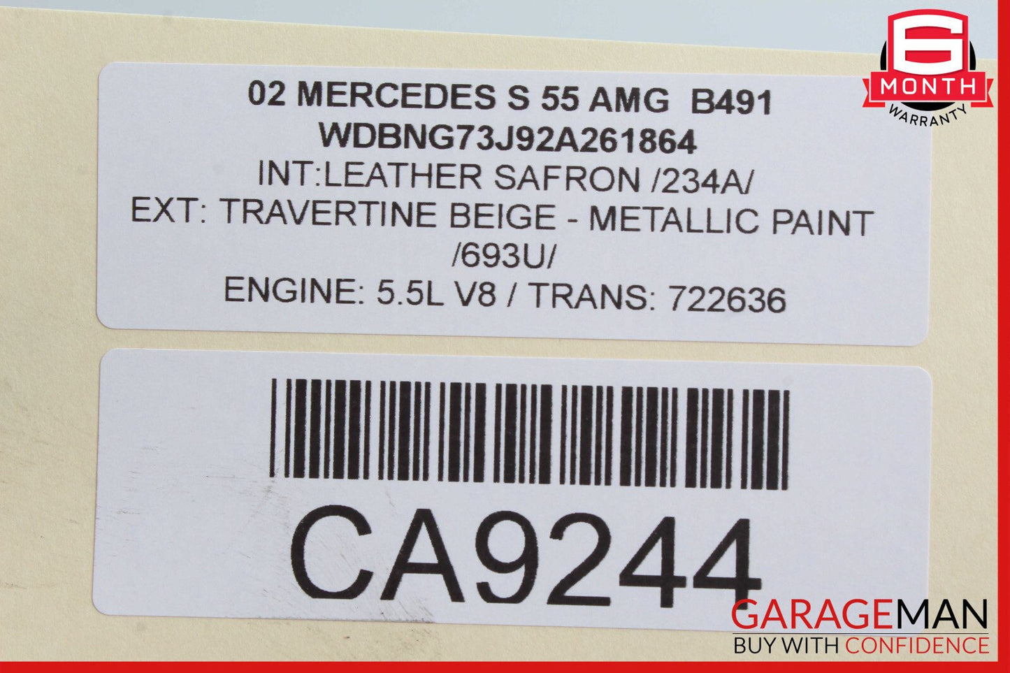 00-06 Mercedes W220 S55 AMG Front Left / Right Transverse Lower Control Arm OEM