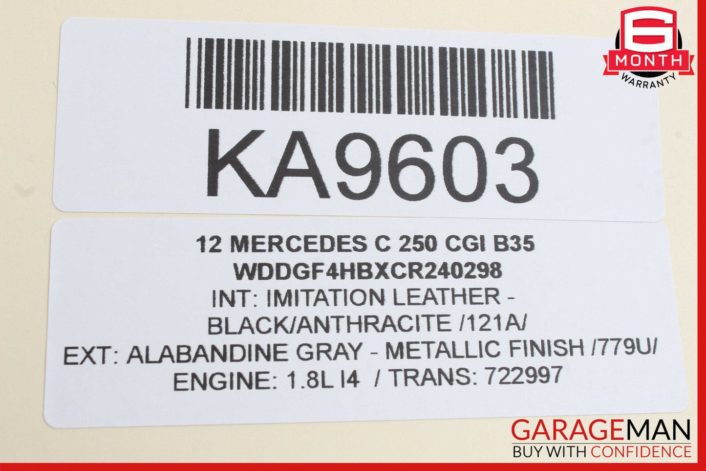 08-14 Mercedes W204 C250 C350 Rear Right Side Door Control Module 2129004006 OEM