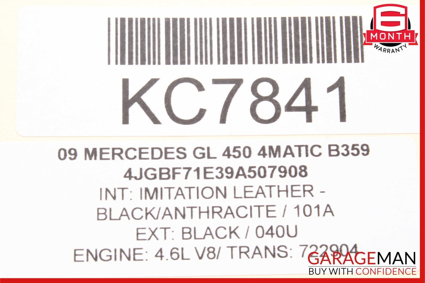 07-16 Mercedes X164 GL350 GL550 GL450 3rd Third Row Seat Motor Unit OEM