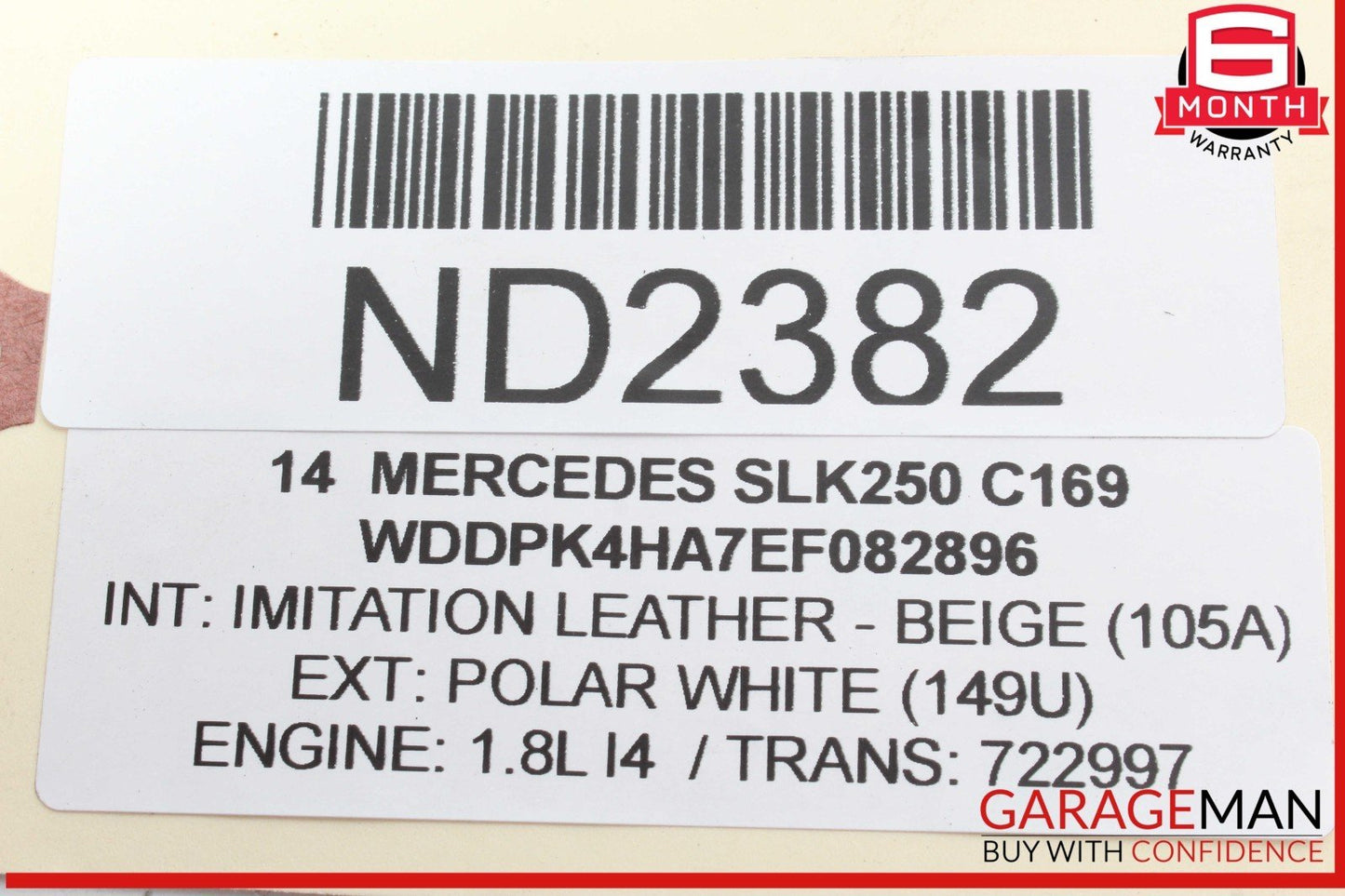 08-17 Mercedes R172 SLK250 E350 C300 Front Right Side Lower Control Arm OEM