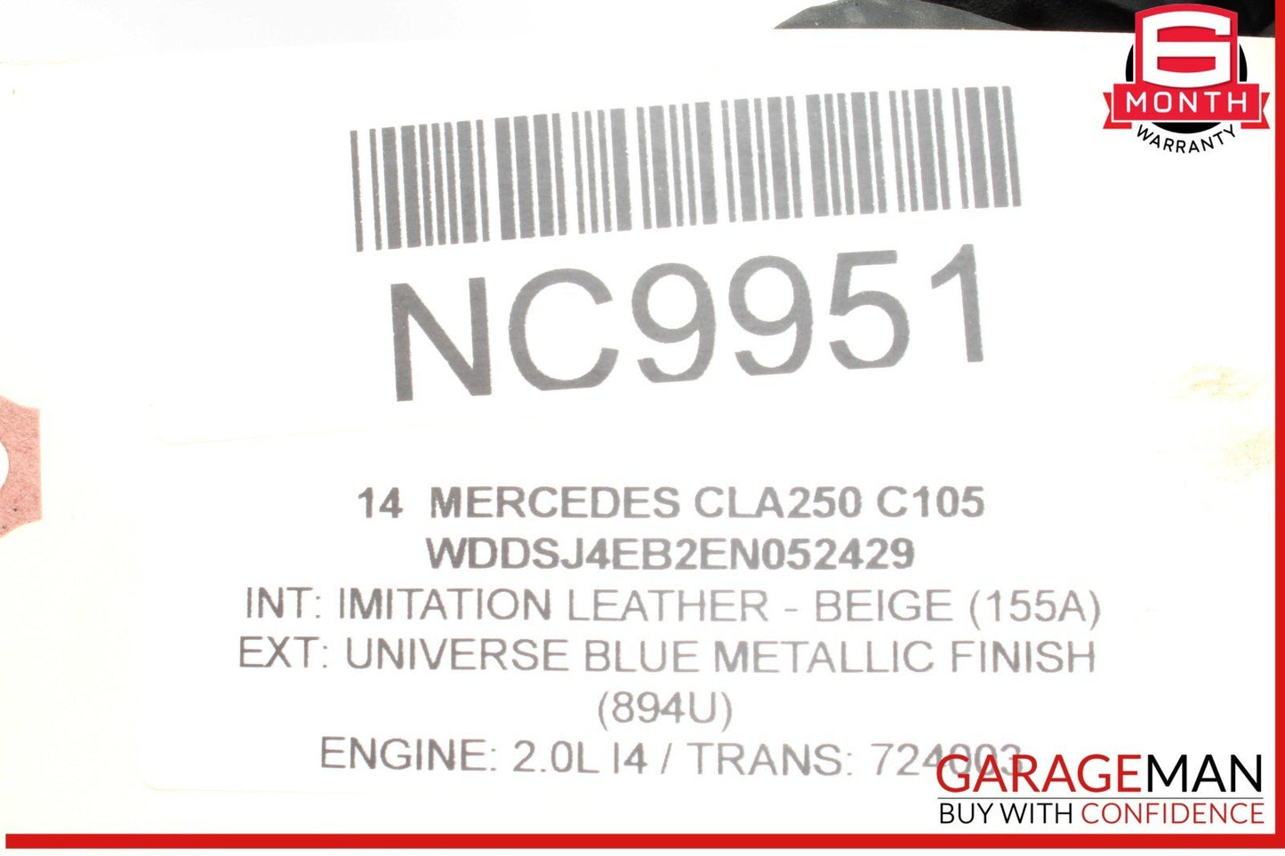 14-18 Mercedes W117 CLA250 Engine Starter Motor Denso OEM