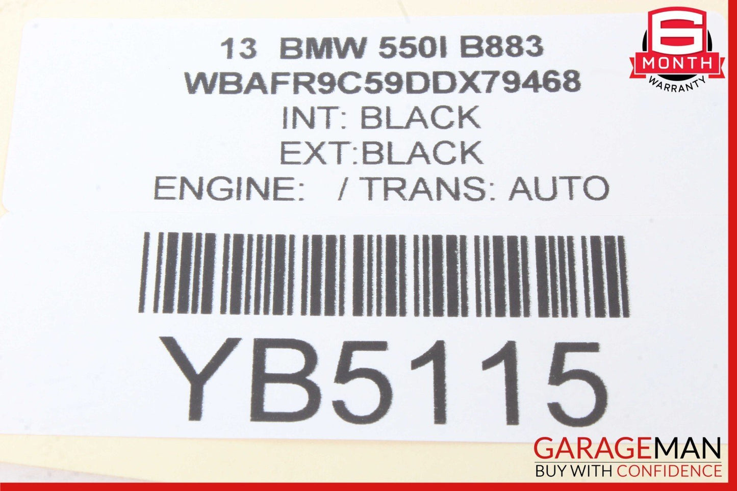 11-16 BMW 528i 535i 550i Front Left Dashboard Headlight Switch Trim Panel OEM