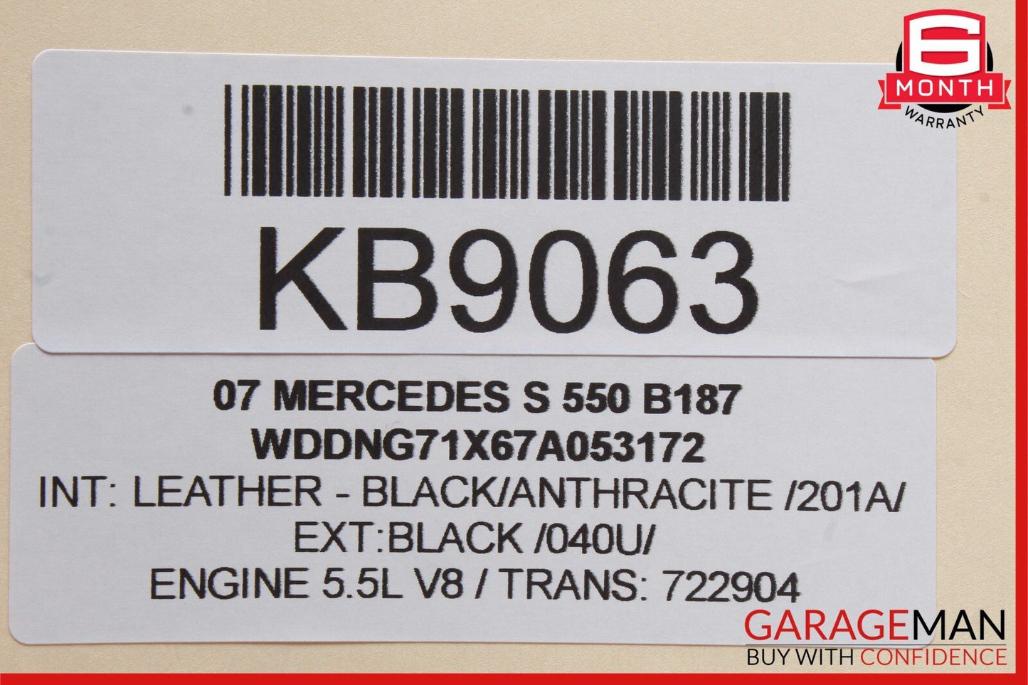 07-14 Mercedes W221 S550 CL600 Trunk Seat Lumbar Vacuum Pump 2218000248 OEM