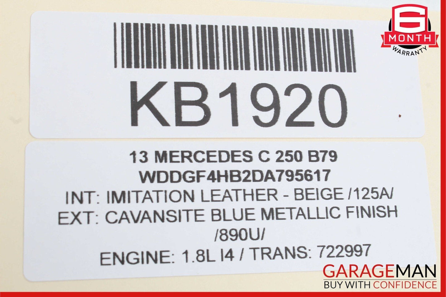 08-18 Mercedes CLS400 CLS550 C250 E350 Rear Left Door Control Module Unit