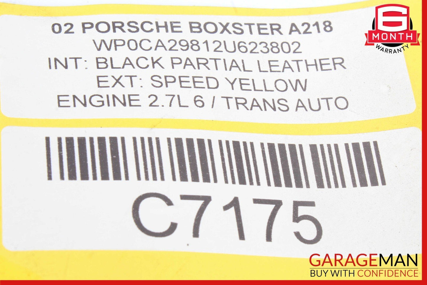 97-04 Porsche Boxster 986 Rear Arch Right Heat Protection Shield Cover Panel OEM