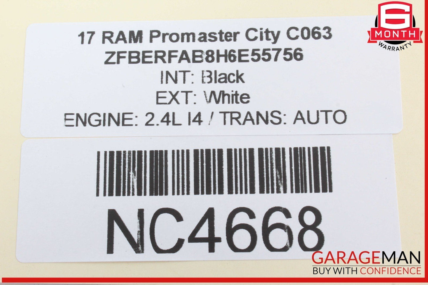 17 RAM Promaster City Owner Owner's Manual Case OEM
