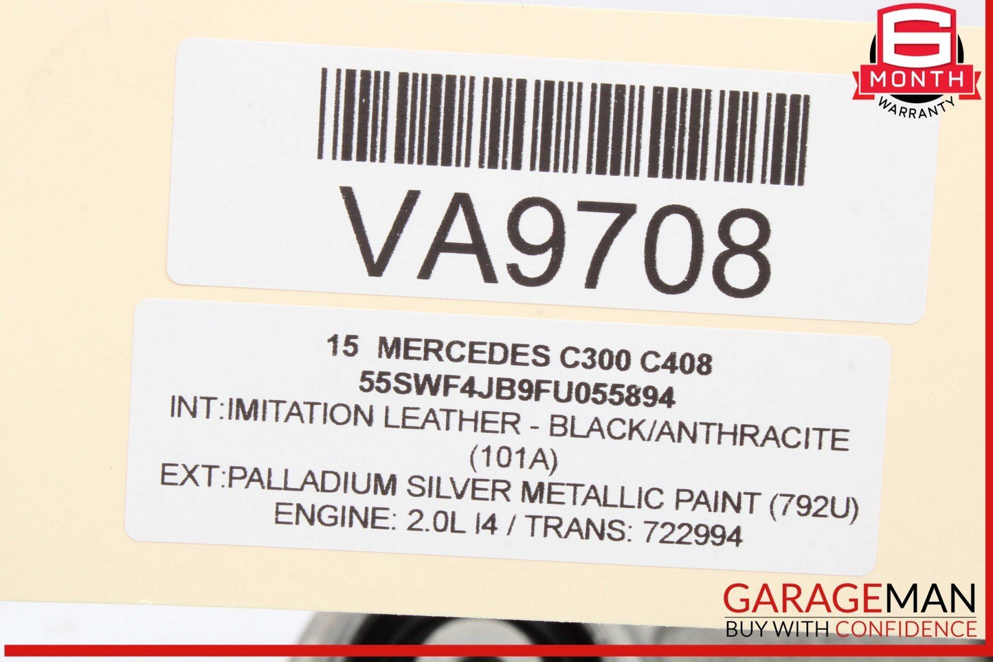 15-20 Mercedes W205 C300 Front Left Driver Side Wishbone Lower Control Arm OEM