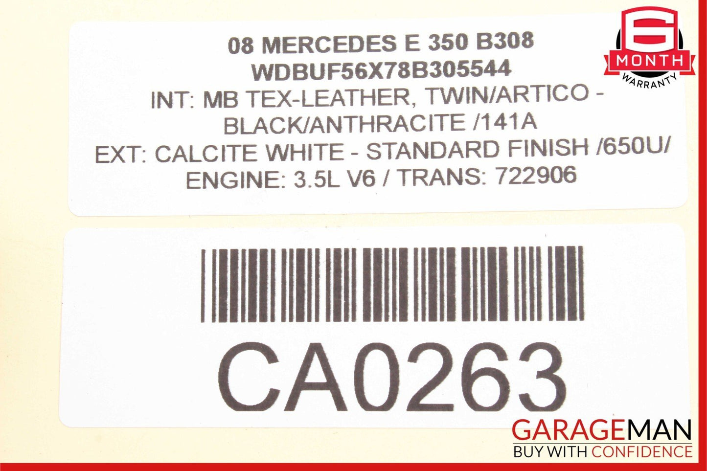 03-09 Mercedes W211 E350 E320 Rear Right Side Window Regulator Motor Unit OEM