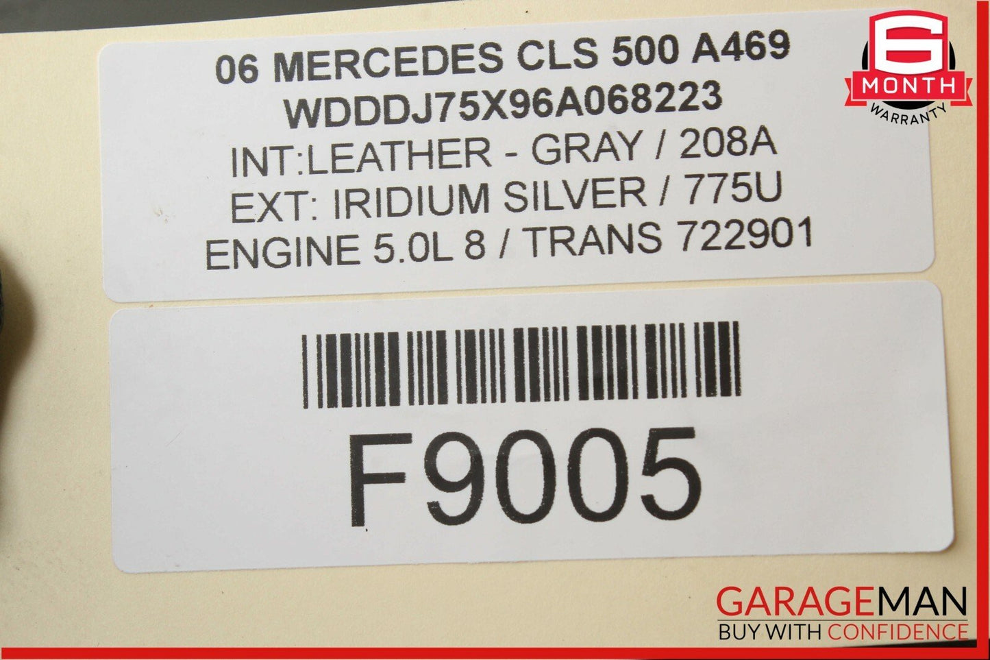 03-11 Mercedes W219 CLS500 SL500 Rear Left Side Upper Suspension Control Arm