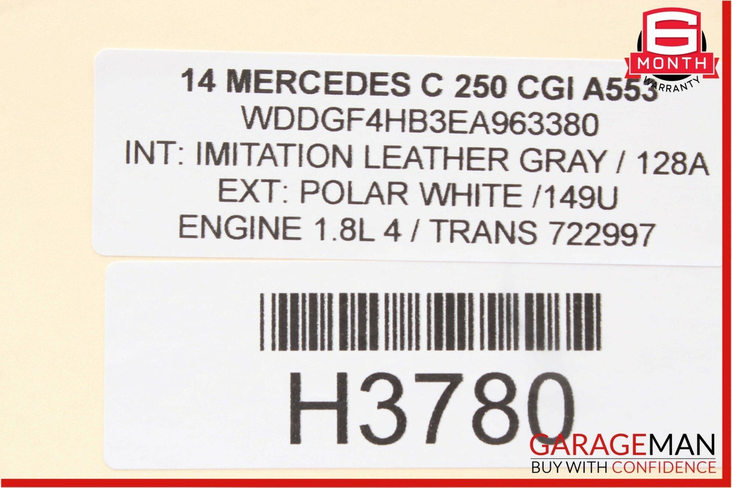 08-14 Mercedes W204 C250 Sedan Top Roof Shark Fin GPS Radio Antenna Black