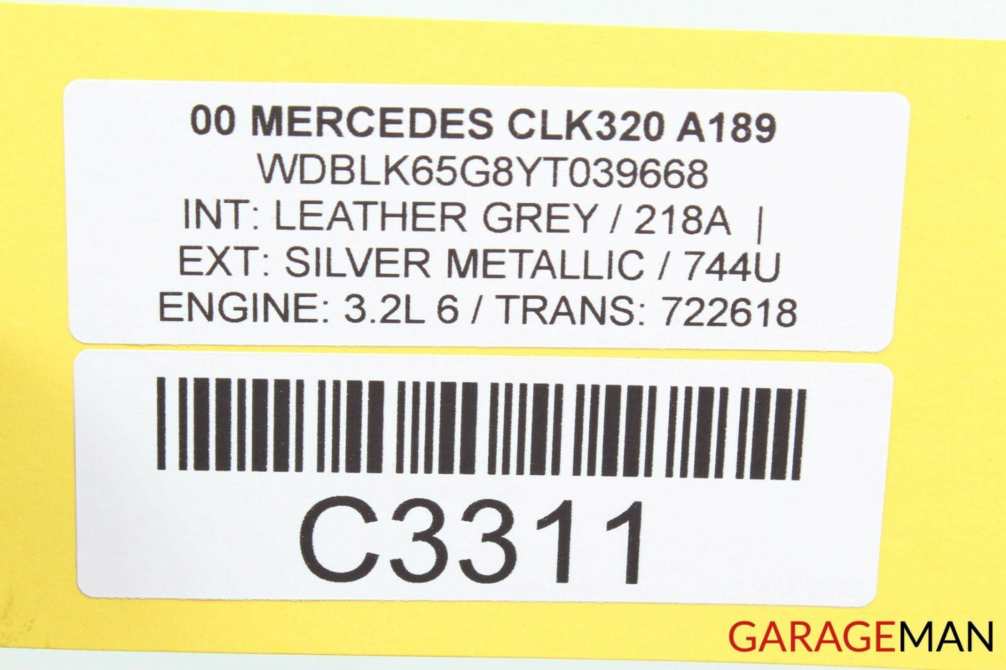 98-03 MERCEDES W208 CLK320 CLK430 REAR SUNSHADE ROLLER BLIND SUN SHADE COVER OEM