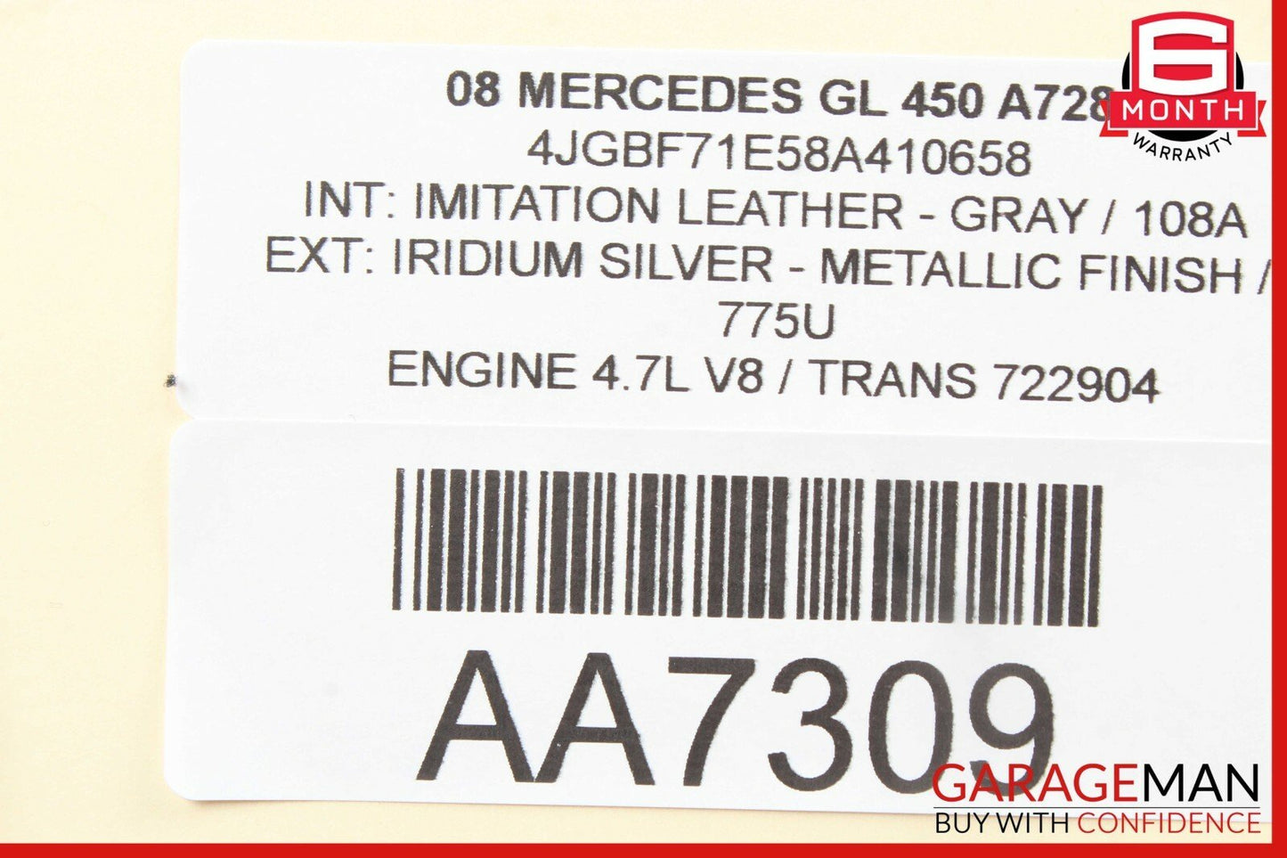 06-12 Mercedes GL320 ML550 Front Left Door Audio Tweeter Speaker Cover Gray