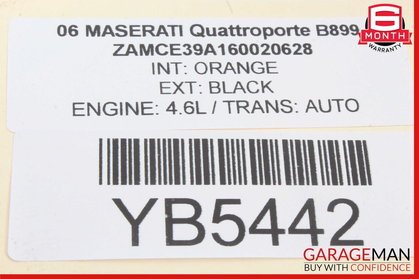 03-13 Maserati Quattroporte S M139 Front Left Driver Side Seat Airbag SRS OEM