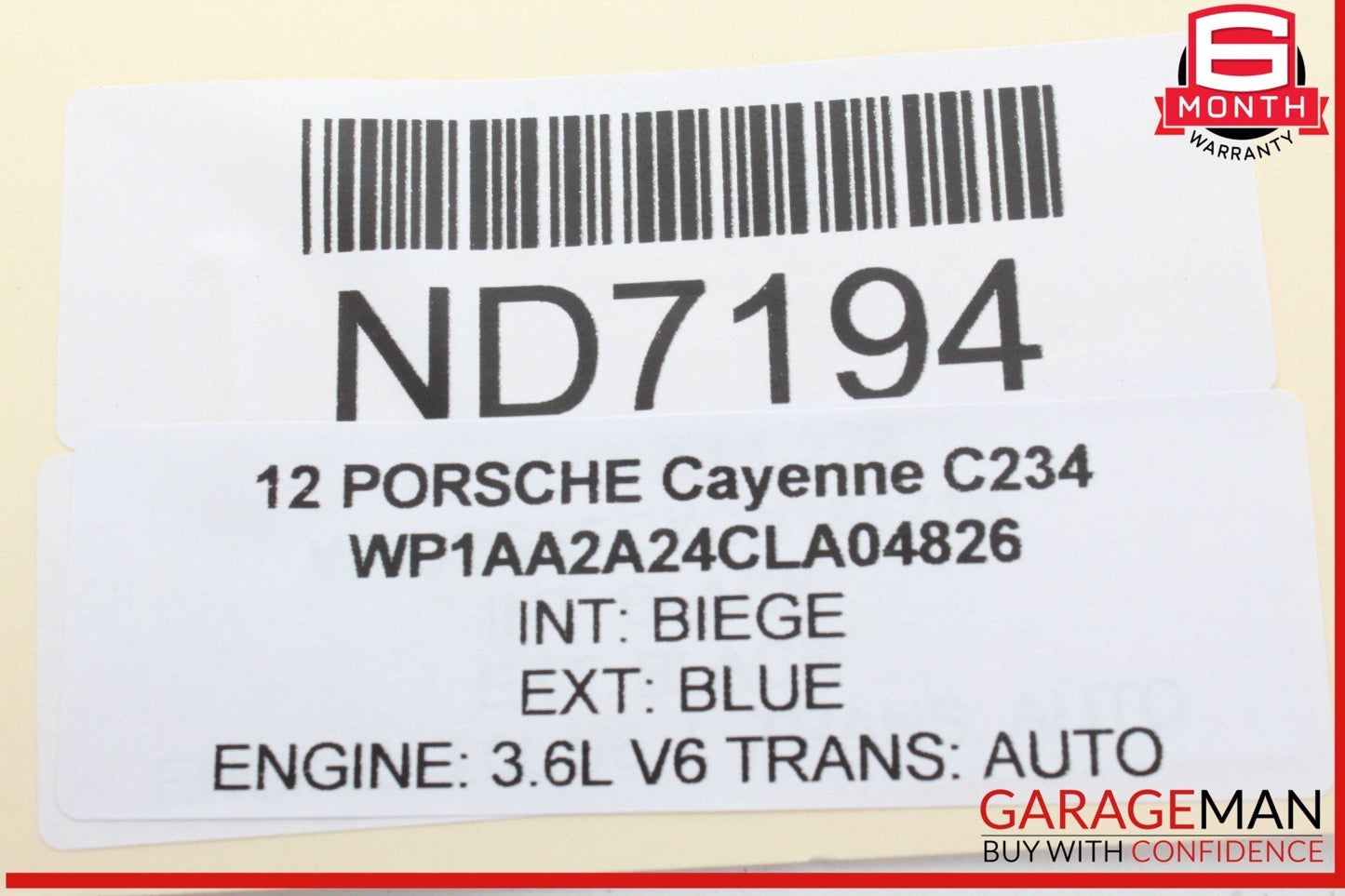 11-18 Porsche Cayenne 958 Tire Pressure Monitoring System TPMS Control Module