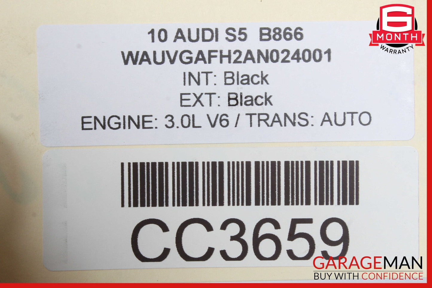 10-12 Audi S5 3.0L Engine Cooling Radiator A/C Condenser OEM