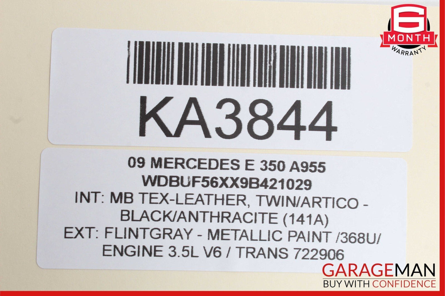 03-09 Mercedes W211 E320 E350 E500 Front Right Exterior Door Handle Flintgray