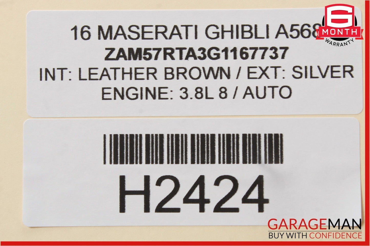 14-17 Maserati Ghibli Rear Left Side Door Lock Latch Actuator Assembly OEM