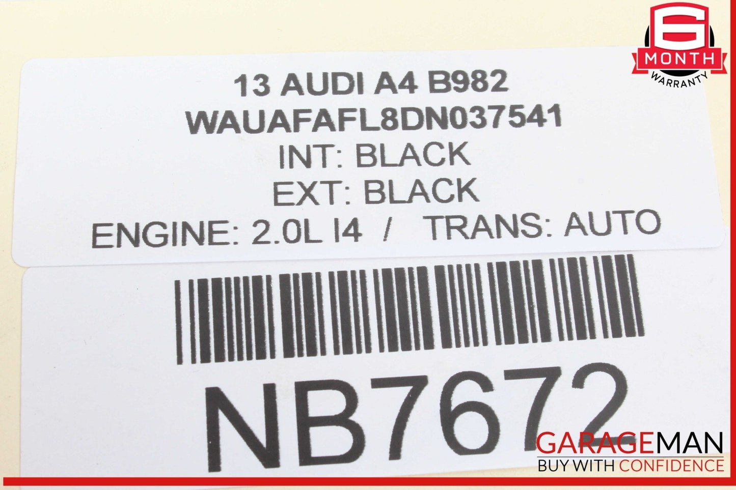 13-16 Audi A4 A5 Engine Turbo Charger Turbocharger Assembly 06H145702R OEM