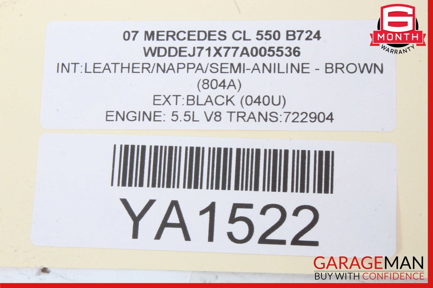 07-14 Mercedes W216 CL550 S550 Front Right Door Lock Latch Actuator Keyless Go
