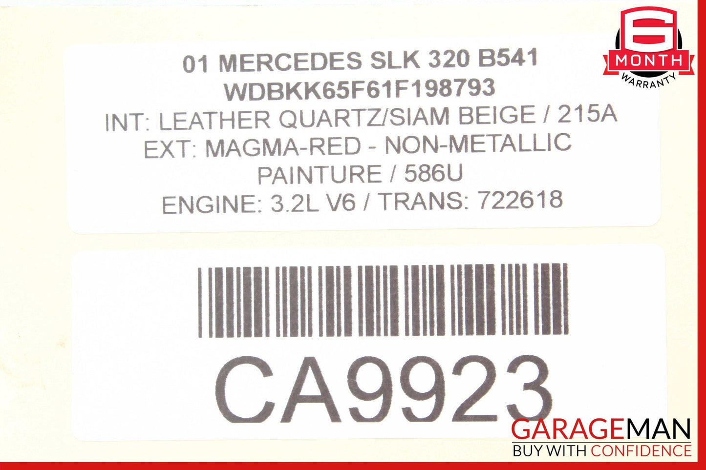 Mercedes R170 SLK320 Rear Right or Left Side Lower Control Arm OEM