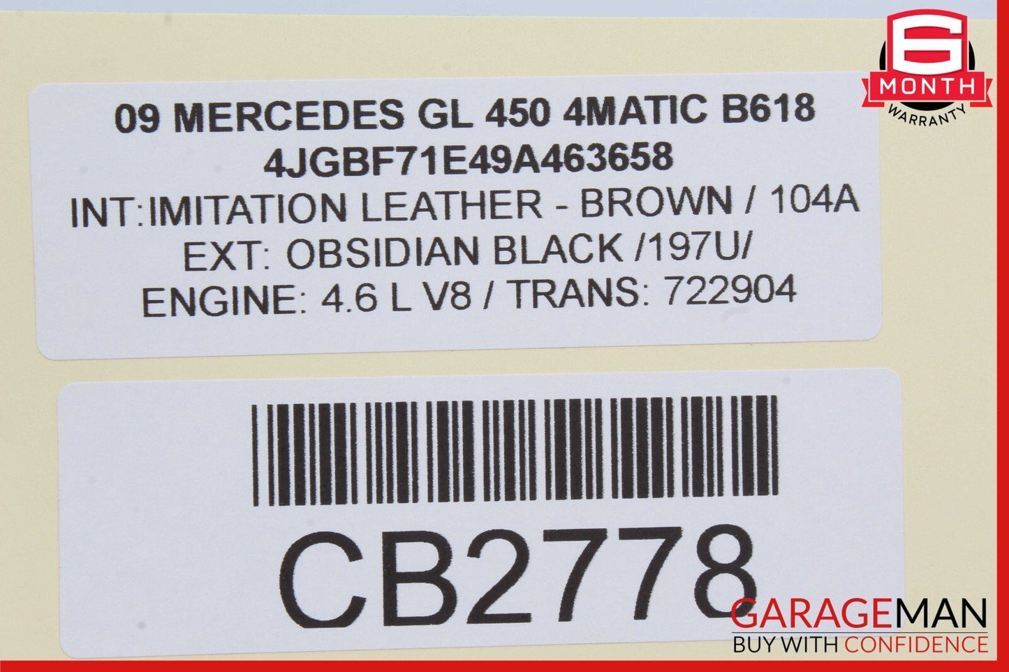 06-13 Mercedes-Benz GL450 X164 Headlight Switch Control Module 1645453004 Genuine